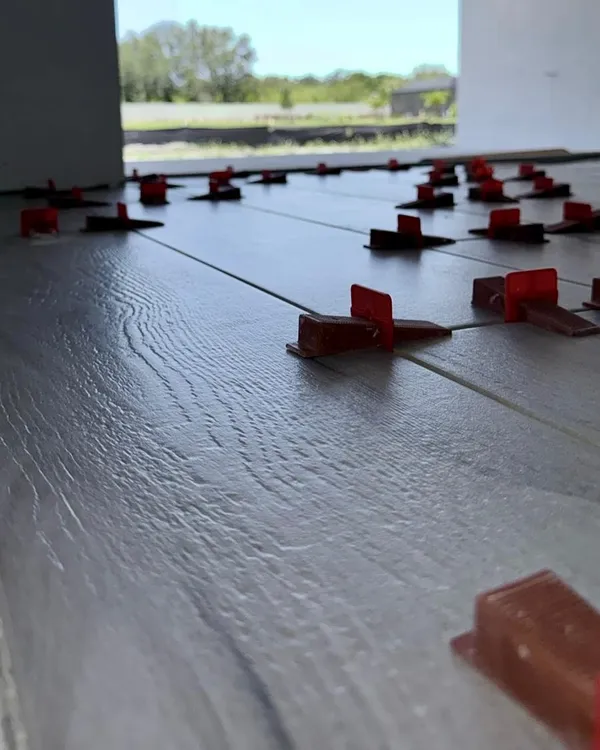 Cozy living area flooring